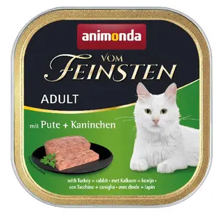 ANIMONDA Vom Feinsten Adult Classic Cat indyk i królik - mokra karma dla kota - 100 g
