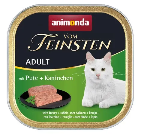 ANIMONDA Vom Feinsten Adult Classic Cat indyk i królik - mokra karma dla kota - 100 g