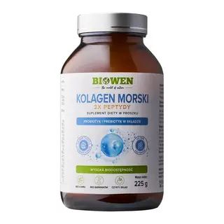 BIOWEN Kolagen Morski 3x peptydy – suplement diety dla ludzi – 225g