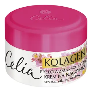 Celia Kolagen przeciwzmarszczkowy krem do twarzy na naczynka z kasztanowcem, oczarem i niacynamidem 50 ml