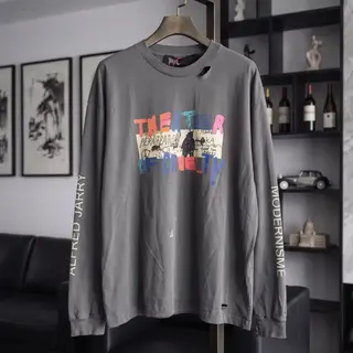26SS PH T Shirts Streetwear Hip Hop New Vintage Spring Tops Autumn Washed Casual Loose Long Sleeves T-shirt for Men Clothing