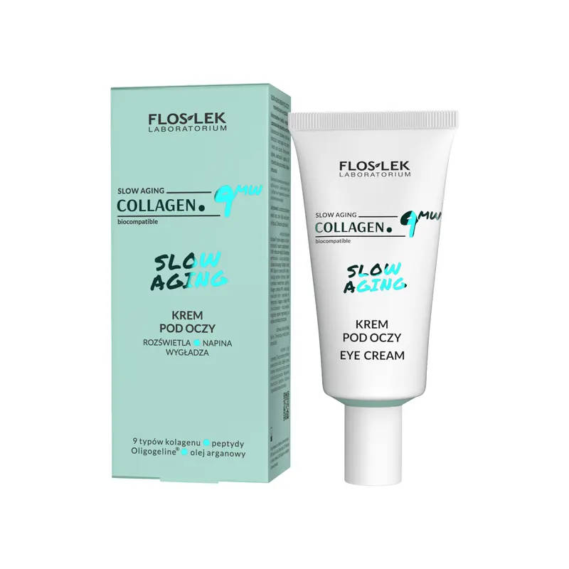 Floslek Laboratorium Slow Aging Krem pod Oczy Rozświetla Napina Wygładza 30ml
