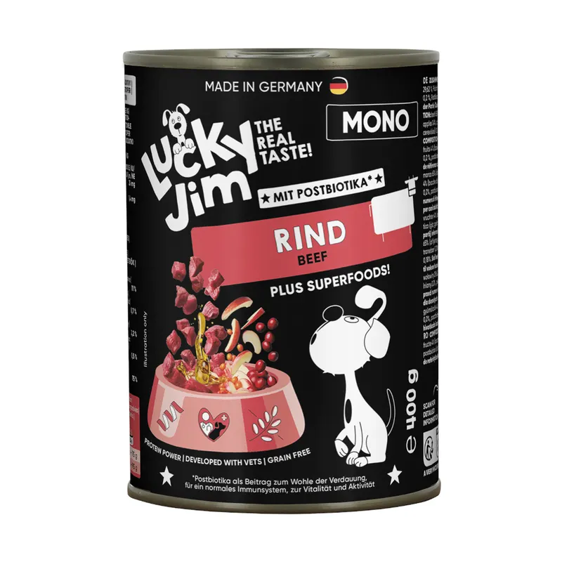Lucky Jim Mono, 6 x 400 g - Wołowina