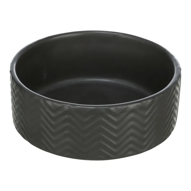 Trixie ceramiczna miska, czarna - 400 ml, Ø 13 cm