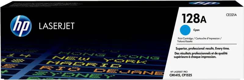 HP 128A oryginalny wkład z błękitnym tonerem LaserJet