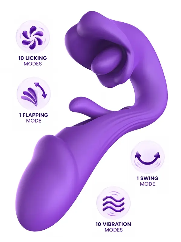 Tongue Flap Dual Vibe Purple