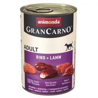 ANIMONDA Grancarno Adult wołowina i jagnięcina - mokra karma dla psa - 400 g