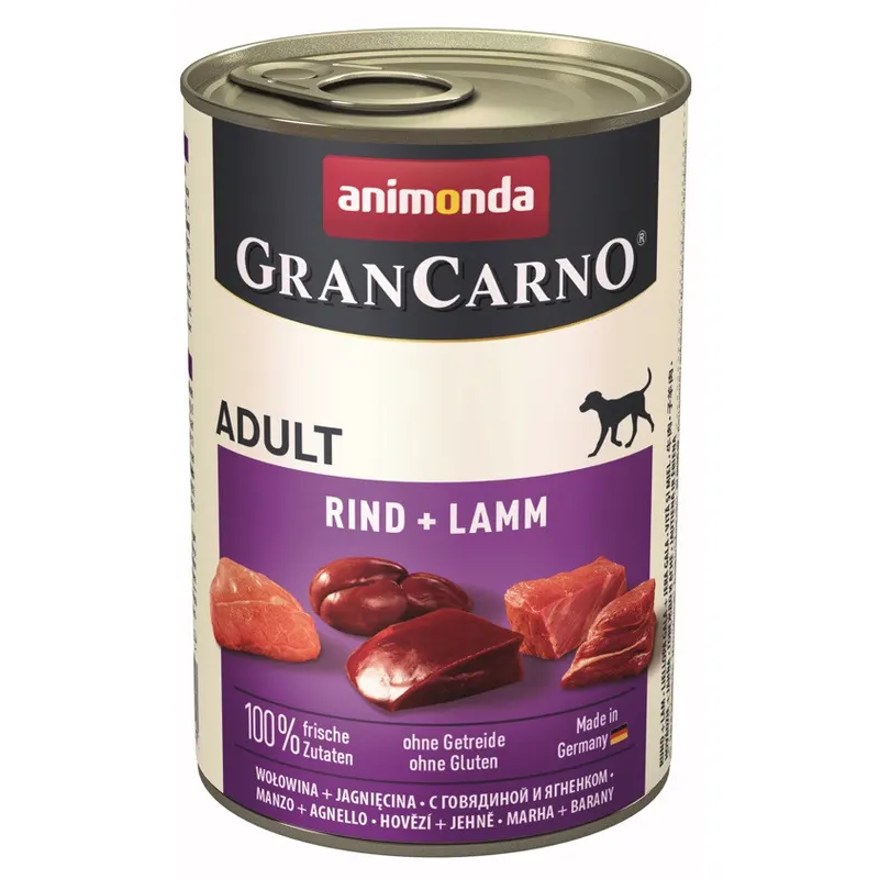 ANIMONDA Grancarno Adult wołowina i jagnięcina - mokra karma dla psa - 400 g