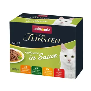ANIMONDA Vom Feinsten Adult Raffinesse in sauce Box - mokra karma dla kota - 8x85g