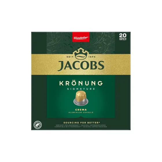 Jacobs Krönung Crema kawa w kapsułkach do ekspresów Nespresso®, 20 szt.