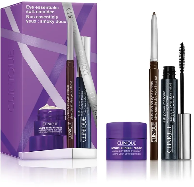 Clinique Eye Essentials Zestaw Tusz do Rzęs + Kredka do Oczu + Krem pod Oczy
