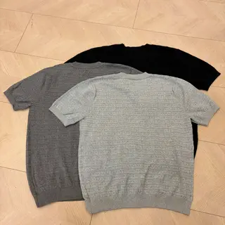 Yao Fashion Casual Tops Tee Hip Hop Breathable Ice Feeling T-shirt Streetwear Old Money Row Knit Short Sleeve T Shirt for Men