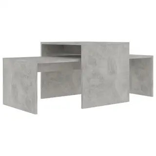 Stolik kawowy, betonowy szary, 100x48x40 cm, płyta wiórowa
