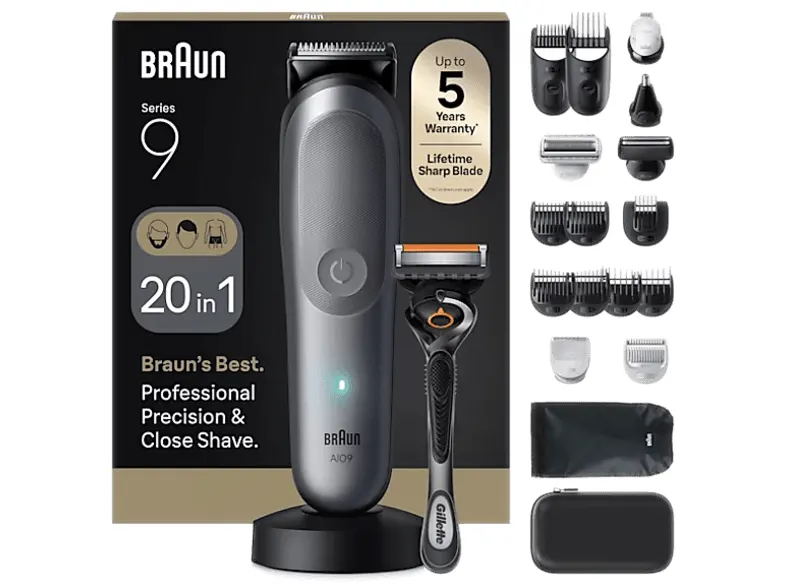 Zestaw do pielęgnacji ciała BRAUN All-in-One Series 9 AIO9500 Szary