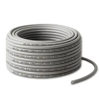 Qoltec Kabel patchcord sieciowy skrętka UTP | Miedziany Cu | CAT6 | Highspeed 1Gb/s | LAN | 100m | Szary