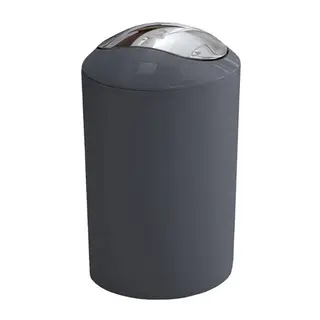 Kleine wolke glossy kosz łazienkowy szary 5 litrów