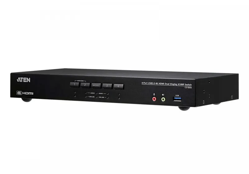 ATEN Przełącznik 4-Port USB3.0 4K HDMI Dual Display KVMP Switch