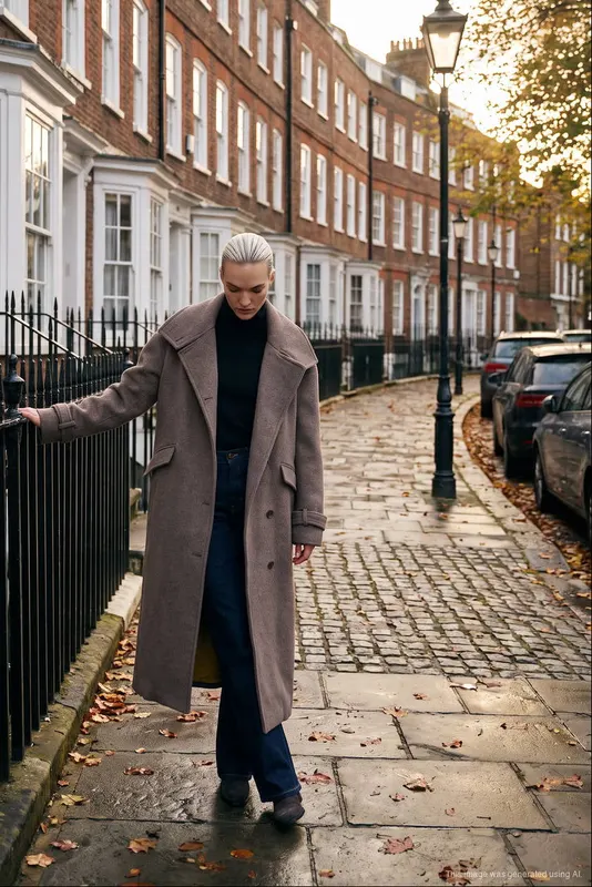 Płaszcz z wełną Kensington