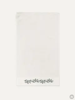 Ręcznik LIORIA z ozdobnym pistacjowym haftem 50x90 cm
