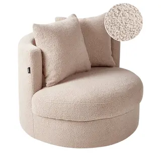 Fotel DALBY Boucle Beżowy
