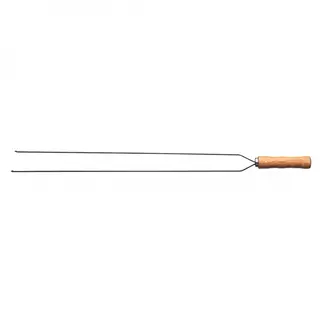 Podwójny szpikulec z drewnianym uchwytem dł. 85 cm