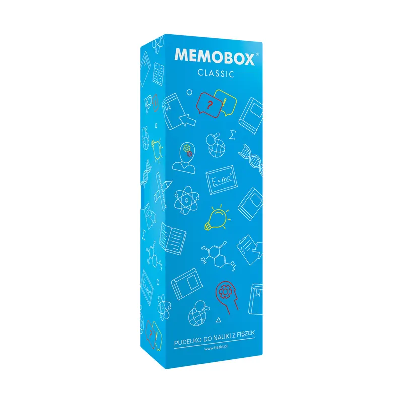 MEMOBOX CLASSIC - pudełko do nauki z fiszek