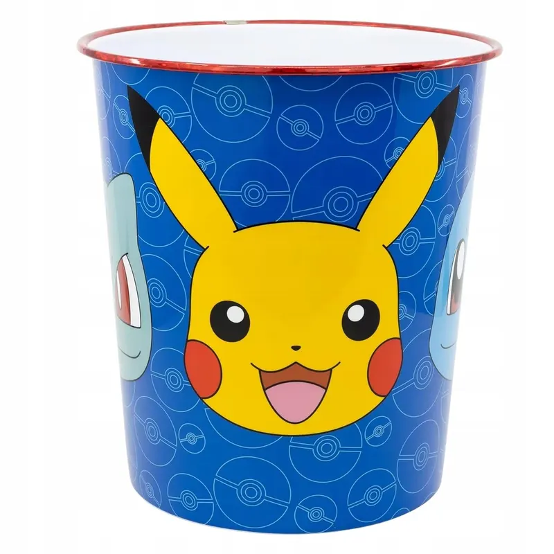 KOSZ NA ŚMIECI POKEMON PLASTIKOWY DZIECIĘCY POKÓJ