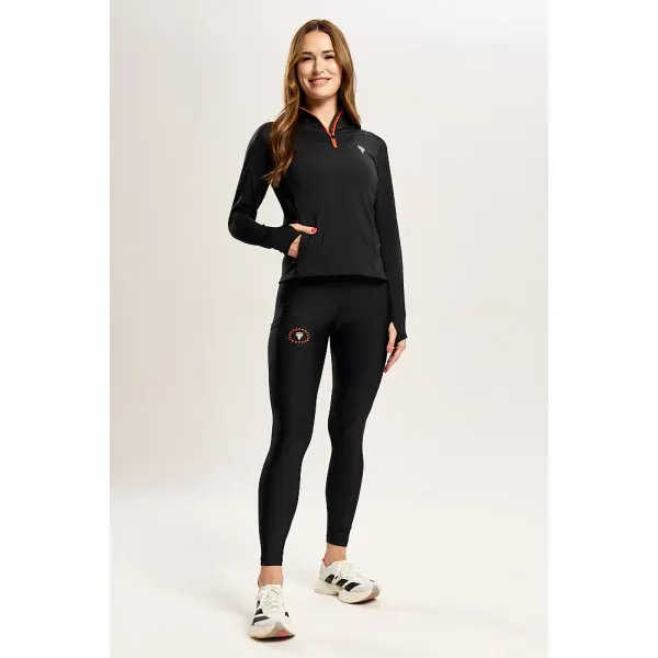 Czarna bluza damska outdoor TW ENDURANCE SWEATSHIRT 171 W TREC BLACK - XL