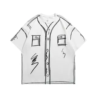 Vintage Graffiti Print T Shirt Mens Streetwear Hip Hop Y2k Casual Tees Tops Men Oversized Harajuku Short Sleeve T-Shirt Male