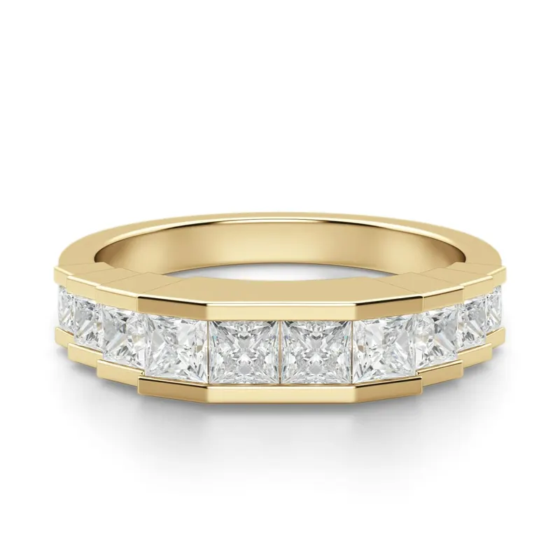 Obrączka Ślubna Cinderella Laboratoryjny Diament 585 Żółte Złoto (14K)
