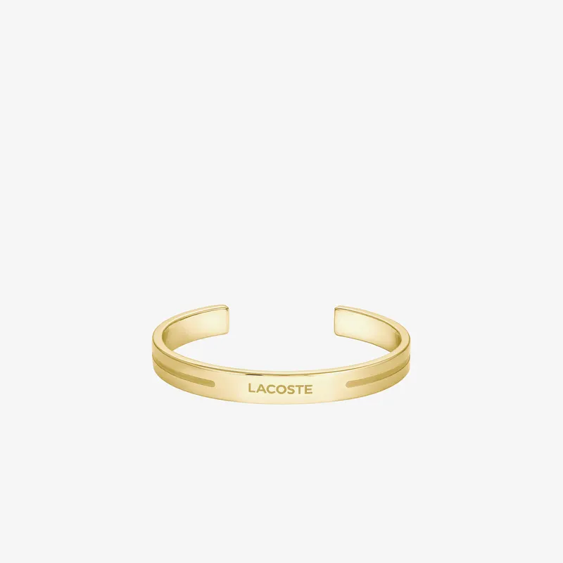 Lacoste Męska Bransoleta Mankietowa Adventurer Z Powłoką Ip Żółty