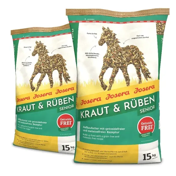 Josera Kraut & Ruben Senior 2x 15kg Pasza dla seniora, bez zbóż, wrzody