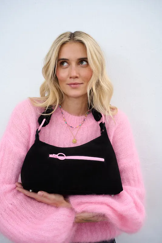 Torebka zamszowa Rebel Pink ONE SIZE