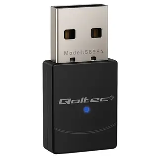 Qoltec Bezprzewodowy mini Adapter Wi-Fi 6 | Standard AX | Bluetooth 5.4 | USB | 900Mbps