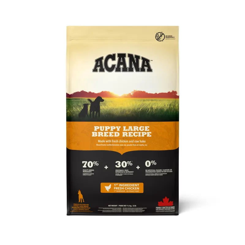 Acana Puppy Large Breed, kurczak i surowy morszczuk - 11,4 kg