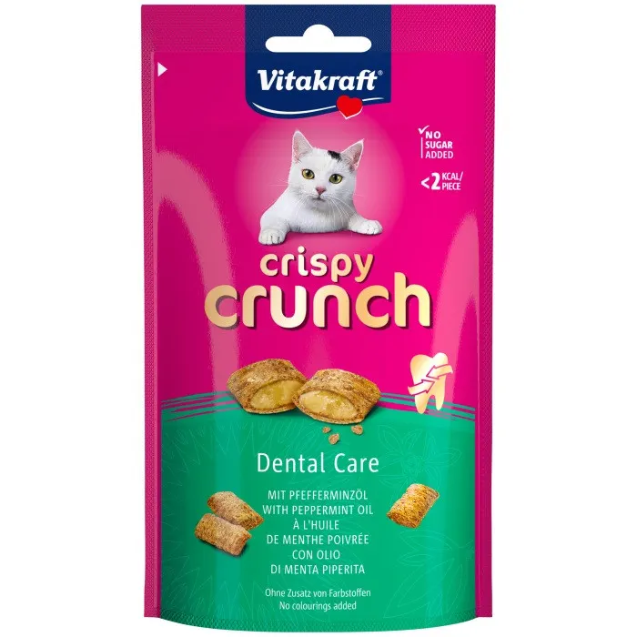 VITAKRAFT Crispy Crunch Dental - przysmak dla kota - 60g