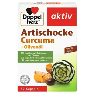 Doppelherz® aktiv Karczoch + Kurkuma + Olej z oliwek, 30 kapsułek