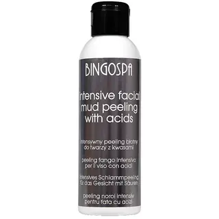 Intensywny peeling błotny do twarzy z kwasami BINGOSPA