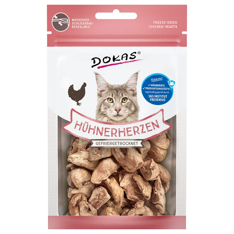 Dokas, liofilizowane serca kurczaka - 15 g