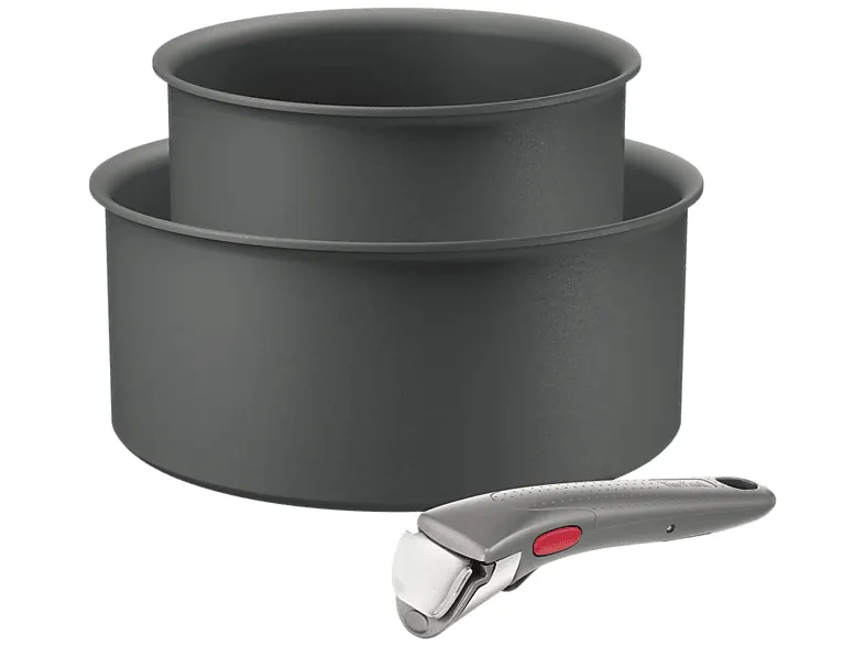 Zestaw garnków TEFAL Ingenio Halo L8019453 16cm 20cm + rączka Szary