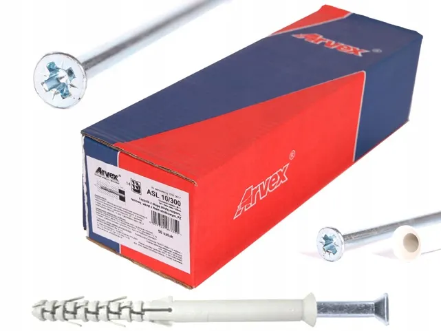 Kołek Kołki rozporowe długie ramowe ASL 10x300 dybel stożkowy na PZ - 50szt