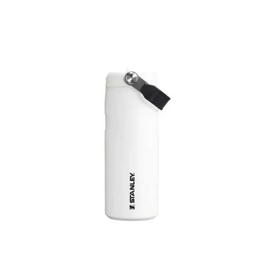 Butelka na wodę Stanley Iceflow™ Flip Straw 2.0 Chalk – 470 ml, biała
