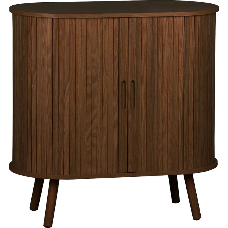 Skandynawski Kredens Komoda sweeek Legacy 80cm Ryflowany Przesuwne drzwi