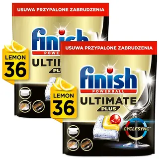 Finish Ultimate PLUS Kapsułki Lemon 2 x 36 Sztuk