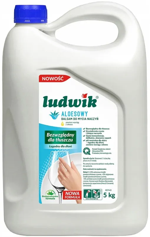 Balsam do mycia naczyń Ludwik aloesowy 5 kg