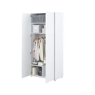 Szafa Bed Concept BC-20 | 101x218X55 cm | Biały | Biały szafa lenart | do sypialni | pojemna | nowoczesna