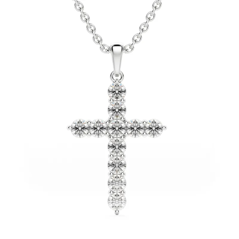 Wisiorek Clare Laboratoryjny Diament 585 Białe Złoto (14K)