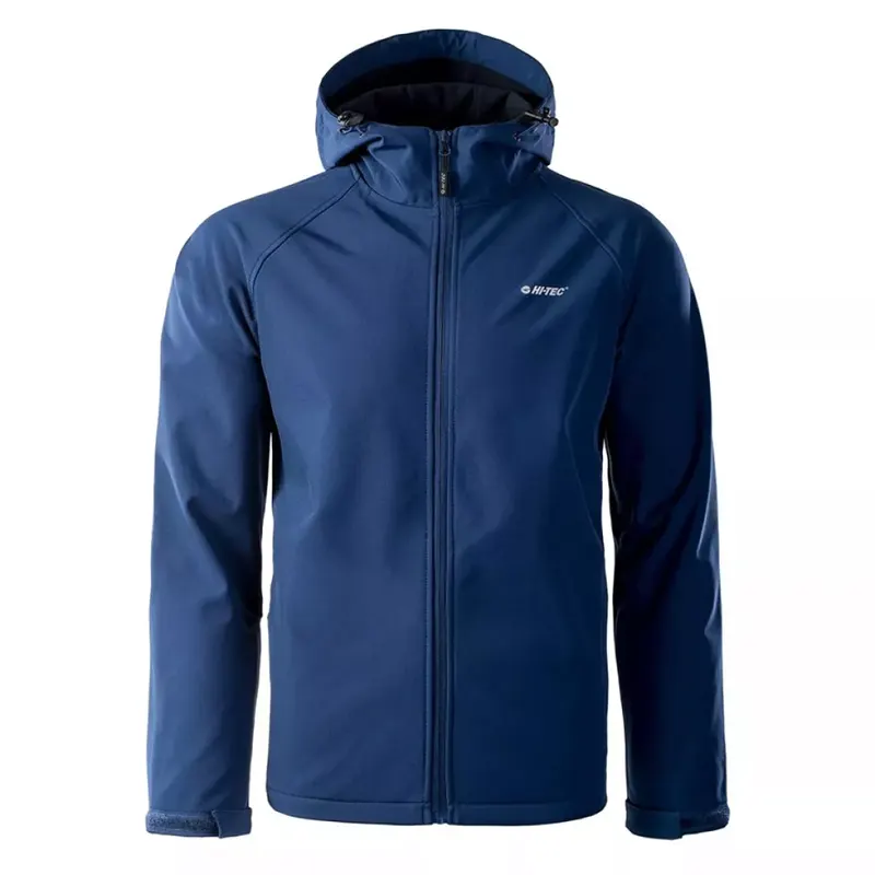 Kurtka męska Softshell Hi-Tec Neti - niebieska, Rozmiar XXL