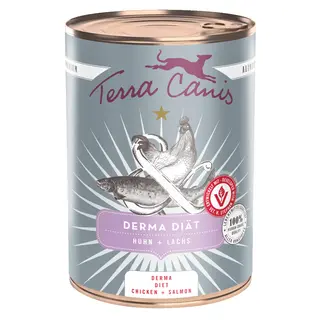 Terra Canis Derma Diet, 6 x 400 g - Kurczak i łosoś