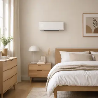 Ścienny ceramiczny grzejnik elektryczny 2000 W, wentylator, termostat, timer, pilot, panel szklany, kolor Biały